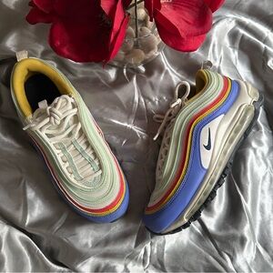 🌹Nike AirMax 97 Sapphire Pistachio • Women’s Multicolor White DH5724-100